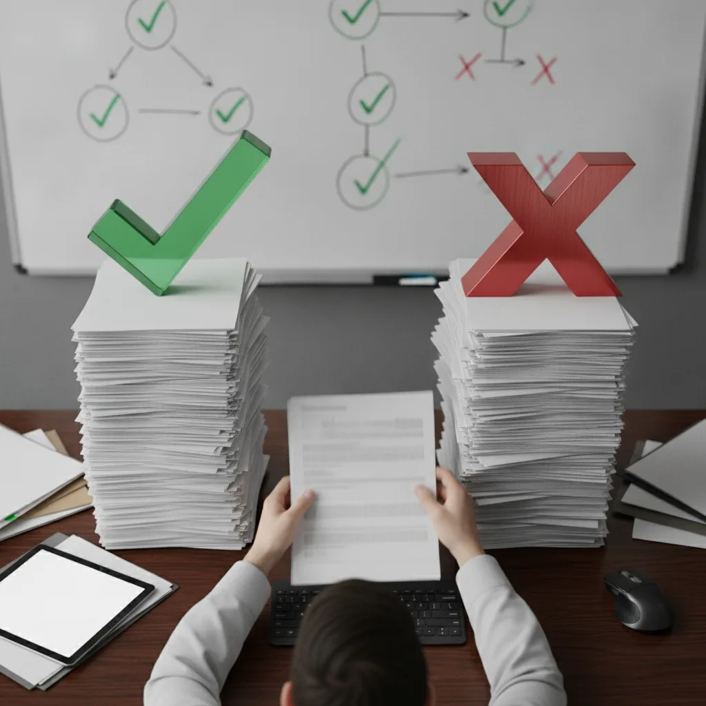notre processus de sélection des dossiers